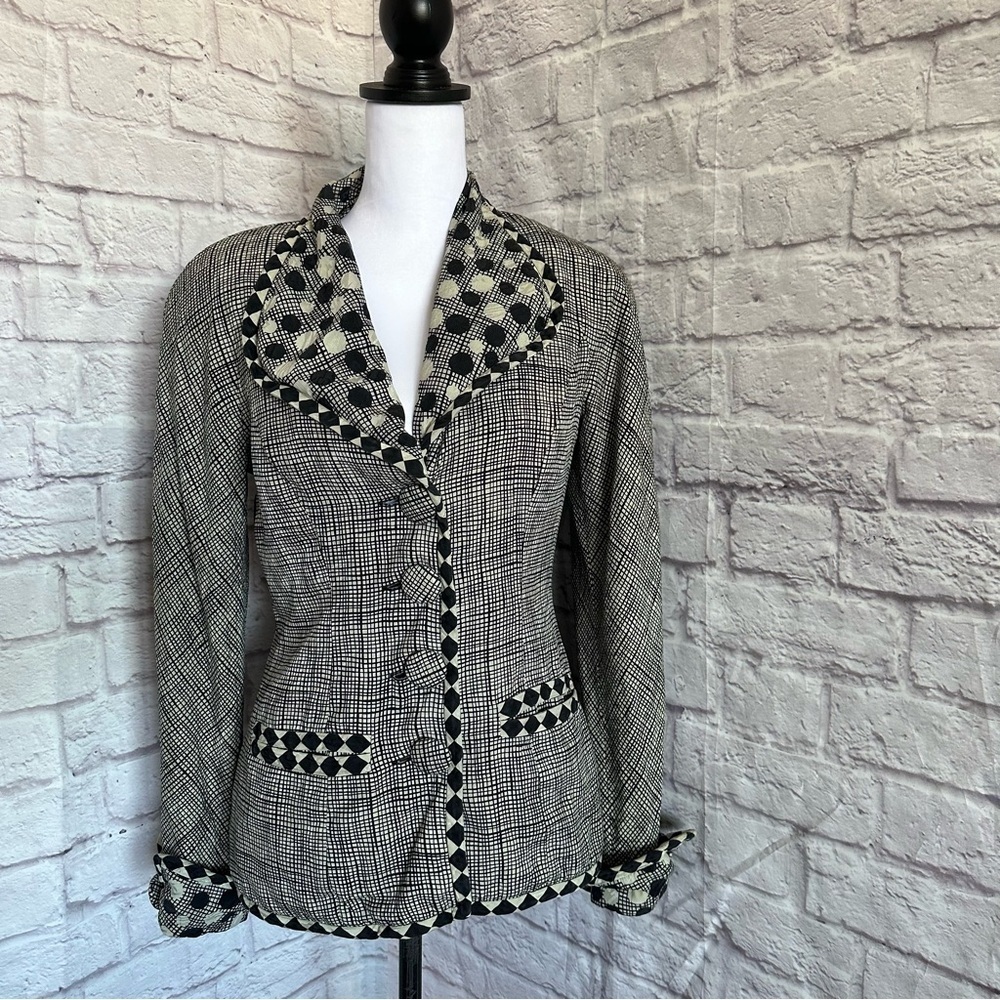 Vintage 100% silk Raul Blanco women’s blazer